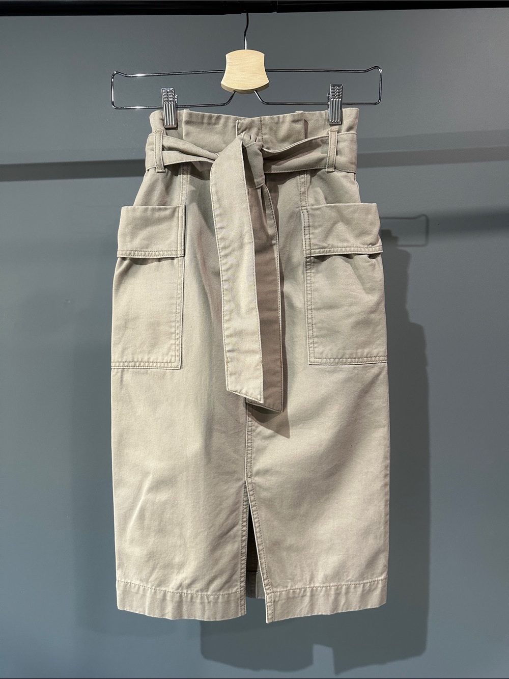 H&M Beige/Tan Pencil Skirt with Utility Pockets